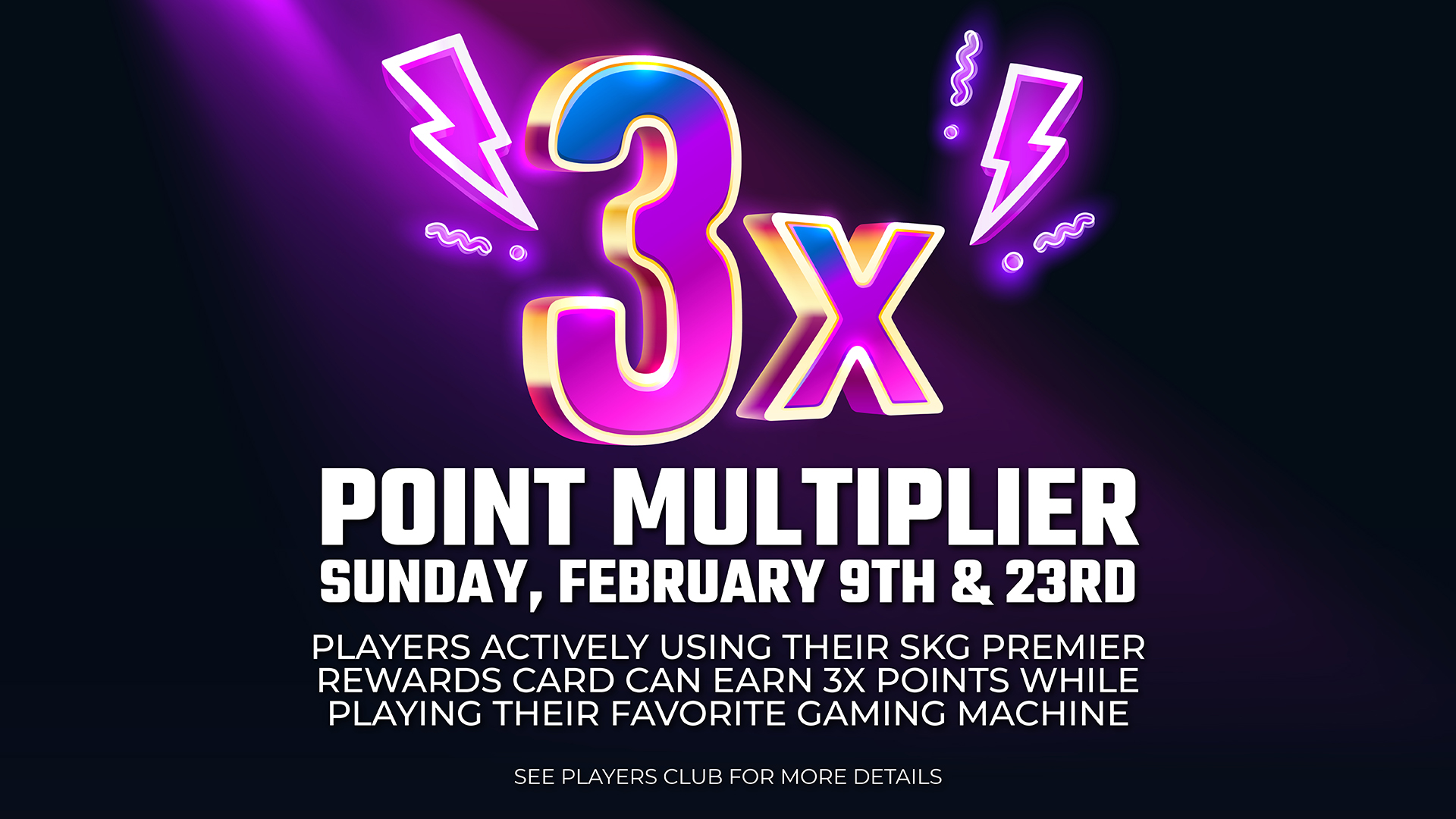 3X multiplier, 3x points, Big Arm Casino, Big Arm events, Big Arm Casino promotions, Big Arm Montana Casino